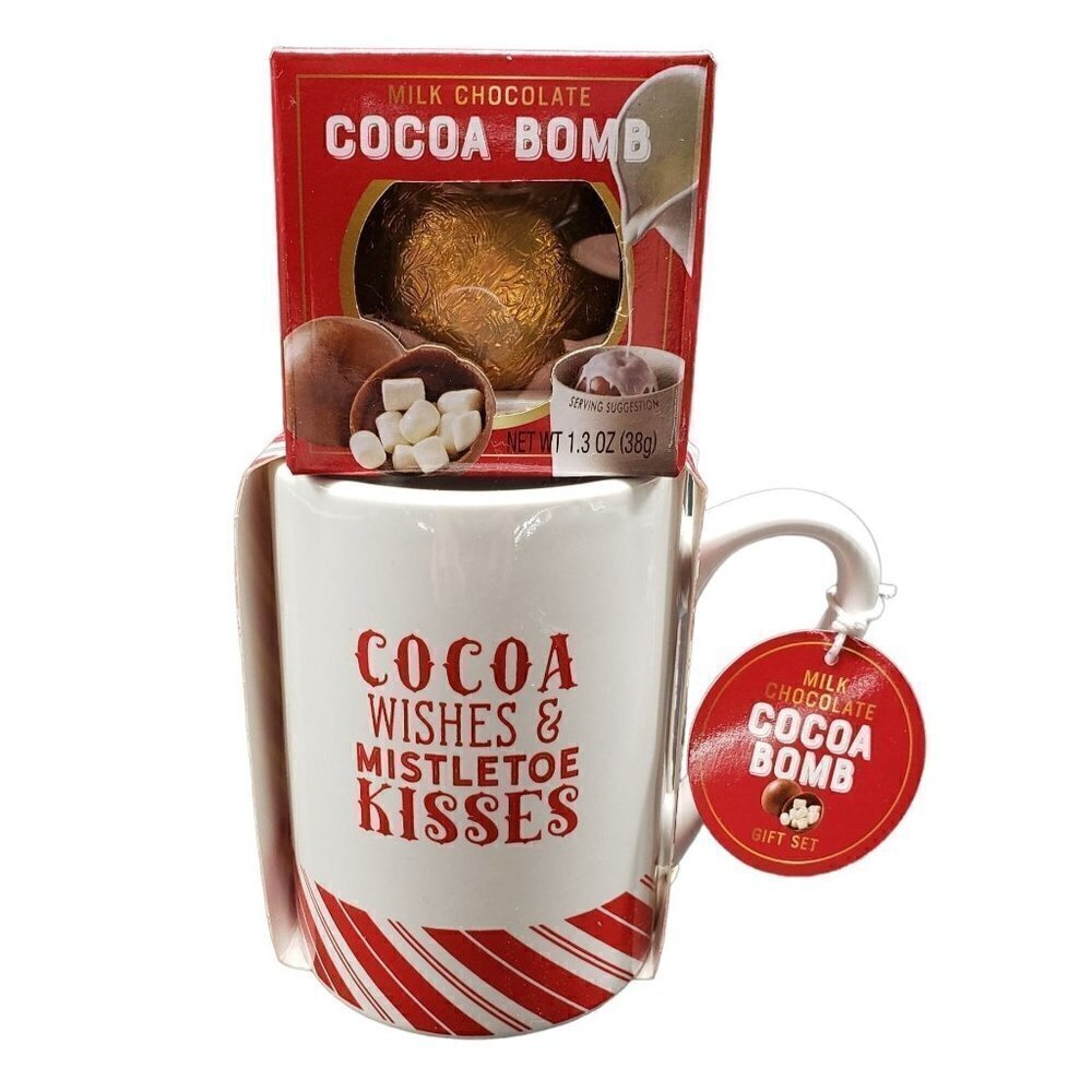 Cocoa Bomb Mug -‎ Milk Chocolate - Marshmallows - Christmas - Secret Santa Gift